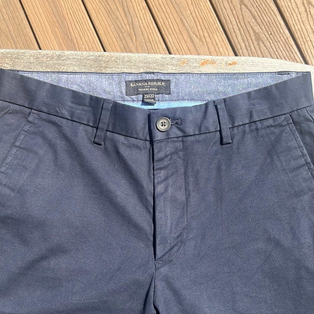 Like new Banana Republic Mens Navy dress pants size 29 x 32